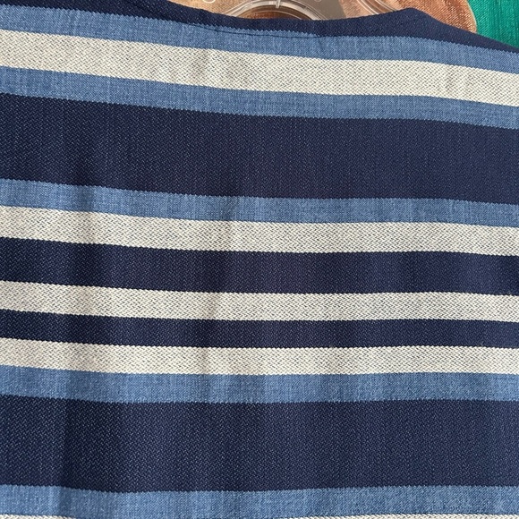 Ruby Rd. Navy and Light Blue Striped Cardigan - Picture 12 of 16